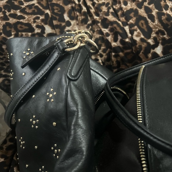 Coach Black Studded Women’s Shoulder Bag - Picture 9 of 13